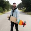 image:imageRetrospec Rift DropThrough Longboard Skateboard Complete Canadian Maple Wood Cruiser wDropThrough Trucks for Commuting Cruising Carving amp Downhill RidingZion