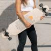 image:imageRetrospec Rift DropThrough Longboard Skateboard Complete Canadian Maple Wood Cruiser wDropThrough Trucks for Commuting Cruising Carving amp Downhill RidingTangerine Wave