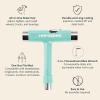 image:imageRetrospec Upkeep AllinOne MultiFunction Portable Skate Tool with 2in1 Allen Wrench amp Phillips Head Screwdriver for Adjusting and Tightening SkateboardLongboard Wheels Trucks and KingpinsAqua