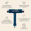 image:imageRetrospec Upkeep AllinOne MultiFunction Portable Skate Tool with 2in1 Allen Wrench amp Phillips Head Screwdriver for Adjusting and Tightening SkateboardLongboard Wheels Trucks and KingpinsNavy