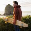 image:imageRetrospec Zed Pintail amp Cruiser Longboard Adult Skateboard  44in Bamboo amp Canadian Maple Deck with ABEC7 Bearings 70mm PU Wheels for Commuting amp CarvingRiptide
