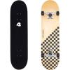 image:imageRetrospec Alameda Skateboard Complete  Canadian Maple Wood Deck w 55 Inch Aluminum Alloy Trucks for Commuting Cruising Carving amp Downhill RidingBlack Checker