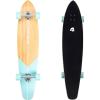image:imageRetrospec Zed Pintail amp Cruiser Longboard Adult Skateboard  44in Bamboo amp Canadian Maple Deck with ABEC7 Bearings 70mm PU Wheels for Commuting amp CarvingAqua Fishtail