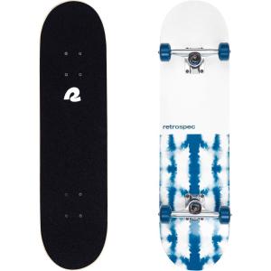 image:imageRetrospec Alameda Skateboard Complete  Canadian Maple Wood Deck w 55 Inch Aluminum Alloy Trucks for Commuting Cruising Carving amp Downhill RidingAzul Mist