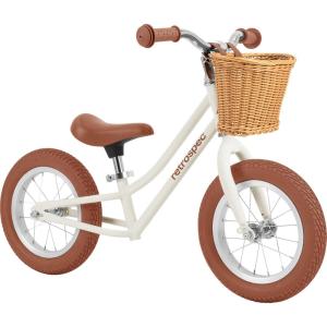image:imageRetrospec Baby Beaumont Kids Balance Bike for Toddlers No Pedals Cushioning Air Filled Tires for Boys and Girls Ages 18 Months  3 Years with Adjustable Seat HeightEggshell