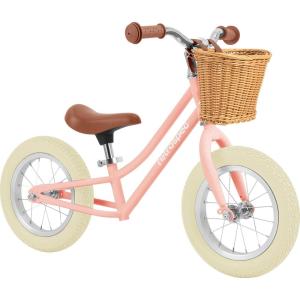 image:imageRetrospec Baby Beaumont Kids Balance Bike for Toddlers No Pedals Cushioning Air Filled Tires for Boys and Girls Ages 18 Months  3 Years with Adjustable Seat HeightBlush