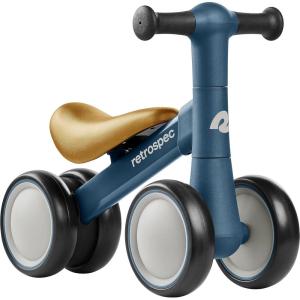 image:imageRetrospec Cricket 2 Baby Walker Balance Bike with 4 Wheels  Safe Learning Toy for Ages 1224 Months  ScratchResistant Indoor Outdoor Toddler Riding Toy with Steering Limit amp Soft GripsNavy