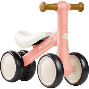 image:imageRetrospec Cricket 2 Baby Walker Balance Bike with 4 Wheels  Safe Learning Toy for Ages 1224 Months  ScratchResistant Indoor Outdoor Toddler Riding Toy with Steering Limit amp Soft GripsBaby Pink