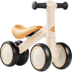 image:imageRetrospec Cricket 2 Baby Walker Balance Bike with 4 Wheels  Safe Learning Toy for Ages 1224 Months  ScratchResistant Indoor Outdoor Toddler Riding Toy with Steering Limit amp Soft GripsSandcastle