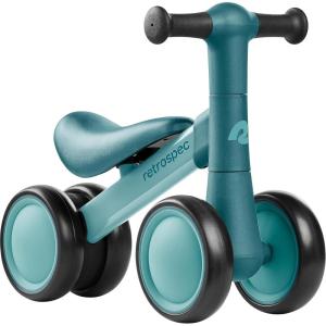 image:imageRetrospec Cricket 2 Baby Walker Balance Bike with 4 Wheels  Safe Learning Toy for Ages 1224 Months  ScratchResistant Indoor Outdoor Toddler Riding Toy with Steering Limit amp Soft GripsBlue Ridge