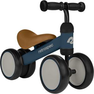 image:imageRetrospec Cricket Baby Balance Bike 4Wheel RideOn Toy for Ages 1224 Months  First Bike amp Toddler Bike for 1 Year Old Boys amp Girls First Birthday GiftNavy