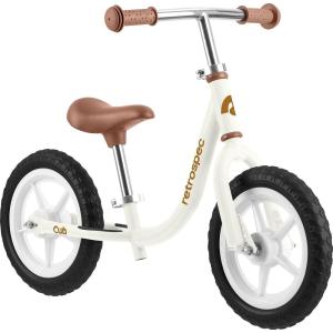 image:imageRetrospec Cub Toddler Balance Bike for Ages 18 Months  3 Years  12in NoPedal Beginner Bicycle with Adjustable Seat PunctureProof Tires amp Safe Low Frame DesignEggshell