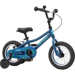 image:imageRetrospec Koda Plus Kids Bike for Boys amp Girls Ages 23 Years  12 Childrens Bicycle Adjustable Seat amp Handlebars Removable Training Wheels Front Hand Brakes Rear Coaster Brake amp Safety BellBlue Bolt