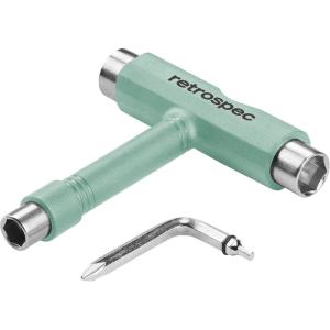 image:imageRetrospec Upkeep AllinOne MultiFunction Portable Skate Tool with 2in1 Allen Wrench amp Phillips Head Screwdriver for Adjusting and Tightening SkateboardLongboard Wheels Trucks and KingpinsMatcha