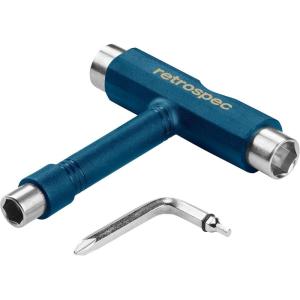 image:imageRetrospec Upkeep AllinOne MultiFunction Portable Skate Tool with 2in1 Allen Wrench amp Phillips Head Screwdriver for Adjusting and Tightening SkateboardLongboard Wheels Trucks and KingpinsNavy