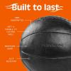 image:imageCore Weighted Medicine Ball 4 6 8 10 12 14 16 20 25 30 lbs Soft Touch Vegan Leather with Sturdy Grip for Strength Training Recovery Balance Exercises and Other FullBody WorkoutsBlack