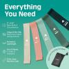 image:imageRetrospec Activate Resistance Loop Band Set for Working Out Home Fitness Toning Stretching amp Exercise  Lightweight amp Portable for Men amp WomenSmoothie