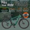 image:imageRetrospec EverythingBin HeavyDuty Steel eBike Rear Basket with WaterResistant Liner  Large Capacity Cargo Carrier for Electric Bikes 13x18x57With Liner