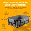 image:imageRetrospec EverythingBin HeavyDuty Steel eBike Rear Basket with WaterResistant Liner  Large Capacity Cargo Carrier for Electric Bikes 13x18x57With Liner