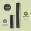 image:imageRetrospec Relief Foam Roller 18 amp 36 HighDensity EPP Extra Firm Round Foam Roller for Exercise Massage Yoga Pilates and Post Workout Muscle RecoveryBlack
