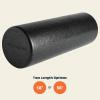 image:imageRetrospec Relief Foam Roller 18 amp 36 HighDensity EPP Extra Firm Round Foam Roller for Exercise Massage Yoga Pilates and Post Workout Muscle RecoveryBlack