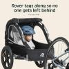 image:imageRetrospec Rover Kids Bicycle Trailer Single and Double Passenger Childrens FoldableBlack