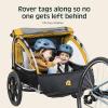 image:imageRetrospec Rover Kids Bicycle Trailer Single and Double Passenger Childrens FoldableSun