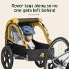 image:imageRetrospec Rover Kids Bicycle Trailer Single and Double Passenger Childrens FoldableSun