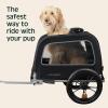 image:imageRetrospec Rover Waggin Pet and Dog Bike Trailer with WeatherResistant Canopy amp Mesh Shield  Foldable Frame 16in Wheels with Storage Pouch amp Internal Safety Leash Supports up to 50 lbsBlack