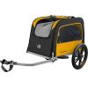 image:imageRetrospec Rover Waggin Pet and Dog Bike Trailer with WeatherResistant Canopy amp Mesh Shield  Foldable Frame 16in Wheels with Storage Pouch amp Internal Safety Leash Supports up to 50 lbsSun