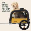 image:imageRetrospec Rover Waggin Pet and Dog Bike Trailer with WeatherResistant Canopy amp Mesh Shield  Foldable Frame 16in Wheels with Storage Pouch amp Internal Safety Leash Supports up to 50 lbsSun