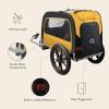 image:imageRetrospec Rover Waggin Pet and Dog Bike Trailer with WeatherResistant Canopy amp Mesh Shield  Foldable Frame 16in Wheels with Storage Pouch amp Internal Safety Leash Supports up to 50 lbsSun