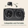 image:imageRetrospec Rover Waggin Pet and Dog Bike Trailer with WeatherResistant Canopy amp Mesh Shield  Foldable Frame 16in Wheels with Storage Pouch amp Internal Safety Leash Supports up to 50 lbsBlack