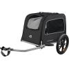 image:imageRetrospec Rover Waggin Pet and Dog Bike Trailer with WeatherResistant Canopy amp Mesh Shield  Foldable Frame 16in Wheels with Storage Pouch amp Internal Safety Leash Supports up to 50 lbsBlack