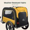 image:imageRetrospec Rover Waggin Pet and Dog Bike Trailer with WeatherResistant Canopy amp Mesh Shield  Foldable Frame 16in Wheels with Storage Pouch amp Internal Safety Leash Supports up to 50 lbsSun
