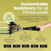 image:imageRetrospec Train Resistance Bands Set for Working Out  5 Stackable Bands Handles amp Door Anchor  Portable Fitness Equipment for Physical Therapy amp Yoga Includes Carry BagSmoothie