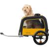 image:imageRetrospec Rover Waggin Pet and Dog Bike Trailer with WeatherResistant Canopy amp Mesh Shield  Foldable Frame 16in Wheels with Storage Pouch amp Internal Safety Leash Supports up to 50 lbsSun