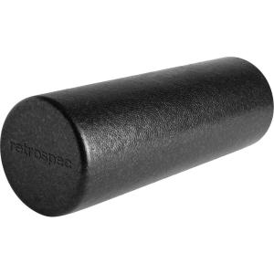 image:imageRetrospec Relief Foam Roller 18 amp 36 HighDensity EPP Extra Firm Round Foam Roller for Exercise Massage Yoga Pilates and Post Workout Muscle RecoveryBlack