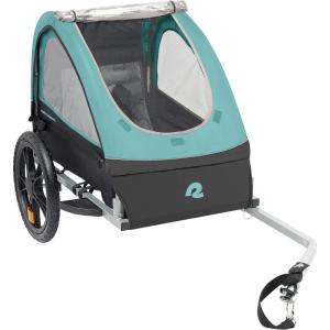 image:imageRetrospec Rover Kids Bicycle Trailer Single and Double Passenger Childrens FoldableBlue Ridge