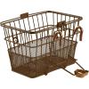 image:imageRetrospec Apollo Detachable Front Bike Basket Steel HalfMesh with Integrated Detachable Hooks and BuiltIn Handle Easy Assembly and Portability for BicyclesBrown