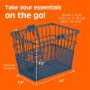 image:imageRetrospec Apollo Detachable Front Bike Basket Steel HalfMesh with Integrated Detachable Hooks and BuiltIn Handle Easy Assembly and Portability for BicyclesNavy