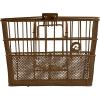 image:imageRetrospec Apollo Detachable Front Bike Basket Steel HalfMesh with Integrated Detachable Hooks and BuiltIn Handle Easy Assembly and Portability for BicyclesBrown