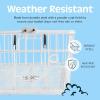 image:imageRetrospec Apollo Detachable Front Bike Basket Steel HalfMesh with Integrated Detachable Hooks and BuiltIn Handle Easy Assembly and Portability for BicyclesWhite