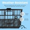 image:imageRetrospec Apollo Detachable Front Bike Basket Steel HalfMesh with Integrated Detachable Hooks and BuiltIn Handle Easy Assembly and Portability for BicyclesBlack
