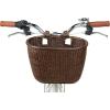 image:imageRetrospec Cane Woven Oval Dreamcatcher Basket with Authentic Leather Straps amp Brass BucklesDark Stain