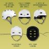 image:imageRetrospec Dakota Adult Bike Helmet for Men amp Women  MultiSport Protection with ABS Shell EPS Foam 10 Vents amp Removable Washable Padding for BMX Skating Scooter and Skate  Helmets for AdultsMatte White