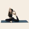 image:imageRetrospec Laguna 5mm Yoga Mat  Fitness Mat for Women Men amp Children SlipResistant and Moisture Absorbing Exercise Mat for Home Pilates Yoga and Floor WorkoutsOcean Blue