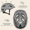 image:imageRetrospec Lennon Adult Bike Helmet with LED Safety Light Adjustable Dial amp Removable Visor  Adjustable Bicycle Cycling Helmet for Men amp WomenMatte Stone