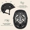 image:imageRetrospec Lennon Adult Bike Helmet with LED Safety Light Adjustable Dial amp Removable Visor  Adjustable Bicycle Cycling Helmet for Men amp WomenMatte Black