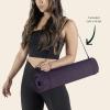 image:imageRetrospec Pismo Yoga Mat wNylon Strap for Men amp Women  Non Slip Exercise Mat for Yoga Pilates Stretching Floor amp Fitness Workouts 5mm Thick Easy to CleanEggplant